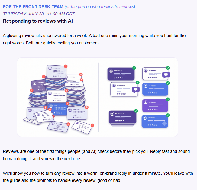 AI review response workflow — brand voice at scale