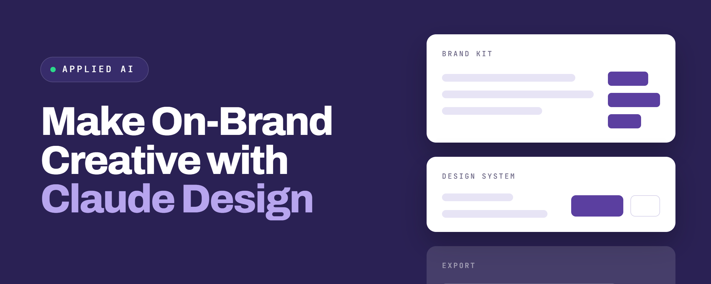 Make on-brand creative with Claude Design