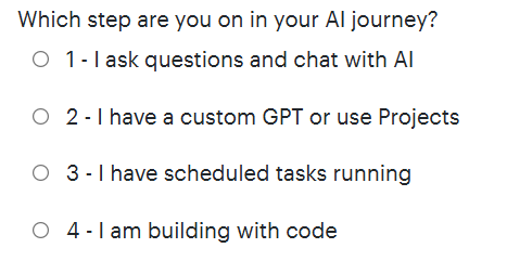Reader survey about your experience with AI
